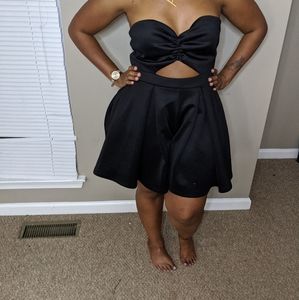 ASOS Black Culotte Romper